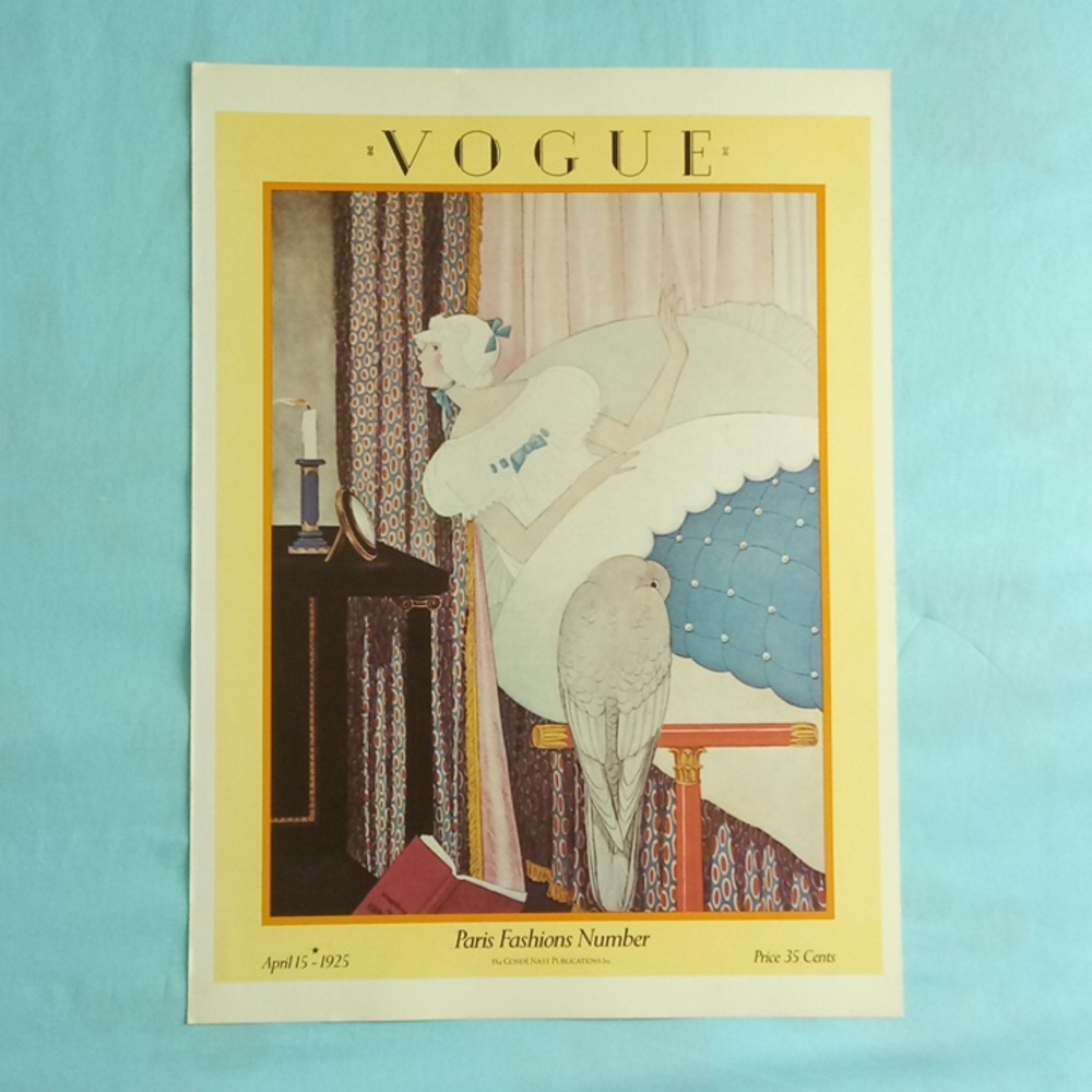 VOGUE POSTER PARIS FASHIONS NUMBER APRIL 15 1925